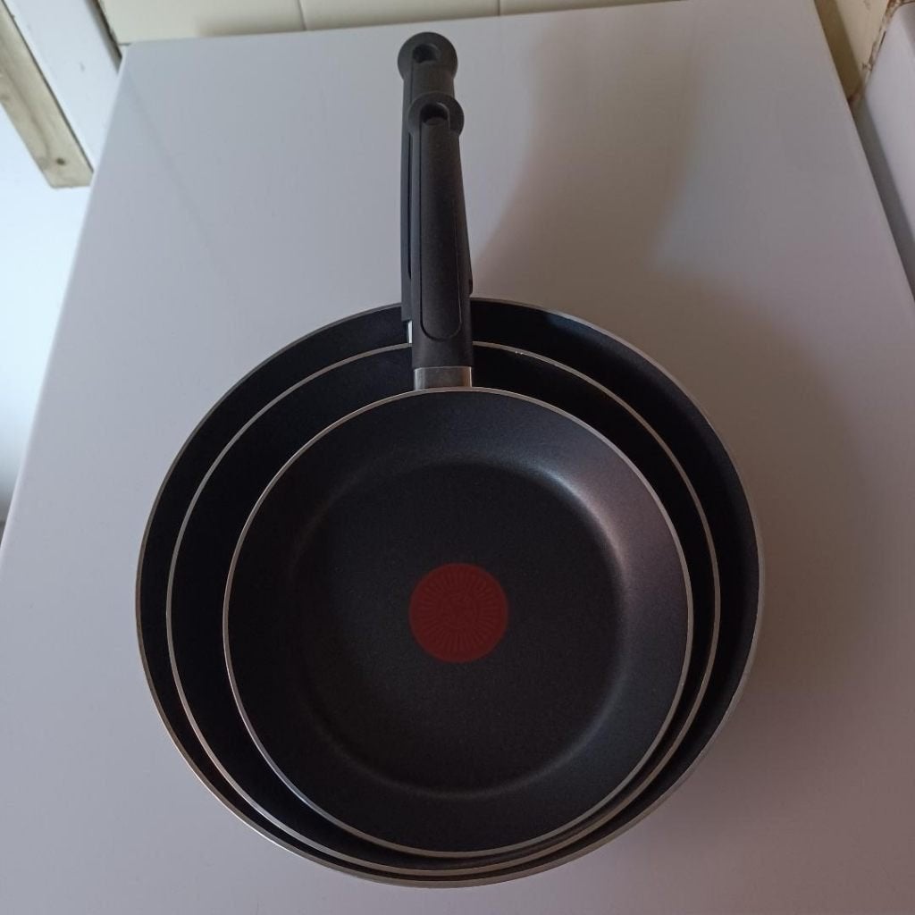 Set van 3 Tefal pannen, Ophalen, Gebruikt, Tefal, Braadpan