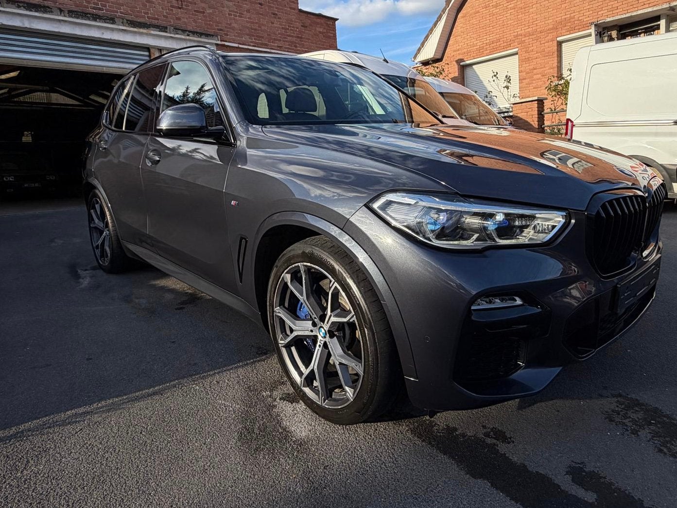 Bmw x5 45e hybride, Auto's, Automaat, Blauw, Leder, 5 zetels