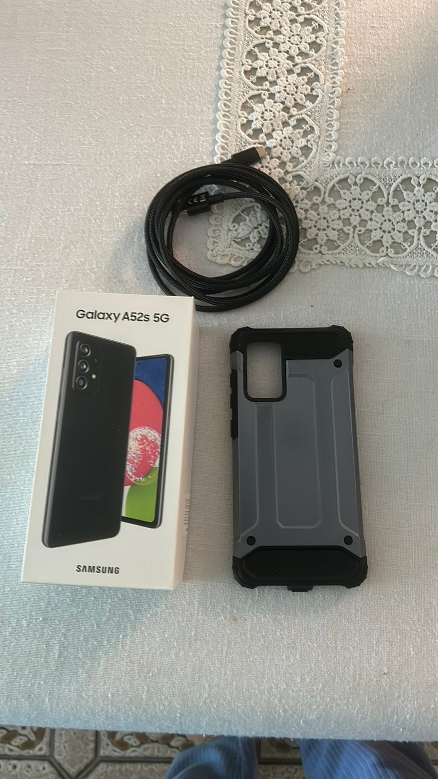 Smartphone Samsung  Galaxy A52S 5G zwart, Telecommunicatie, Mobiele telefoons | Samsung, Ophalen, Zwart, Zo goed als nieuw, 128 GB