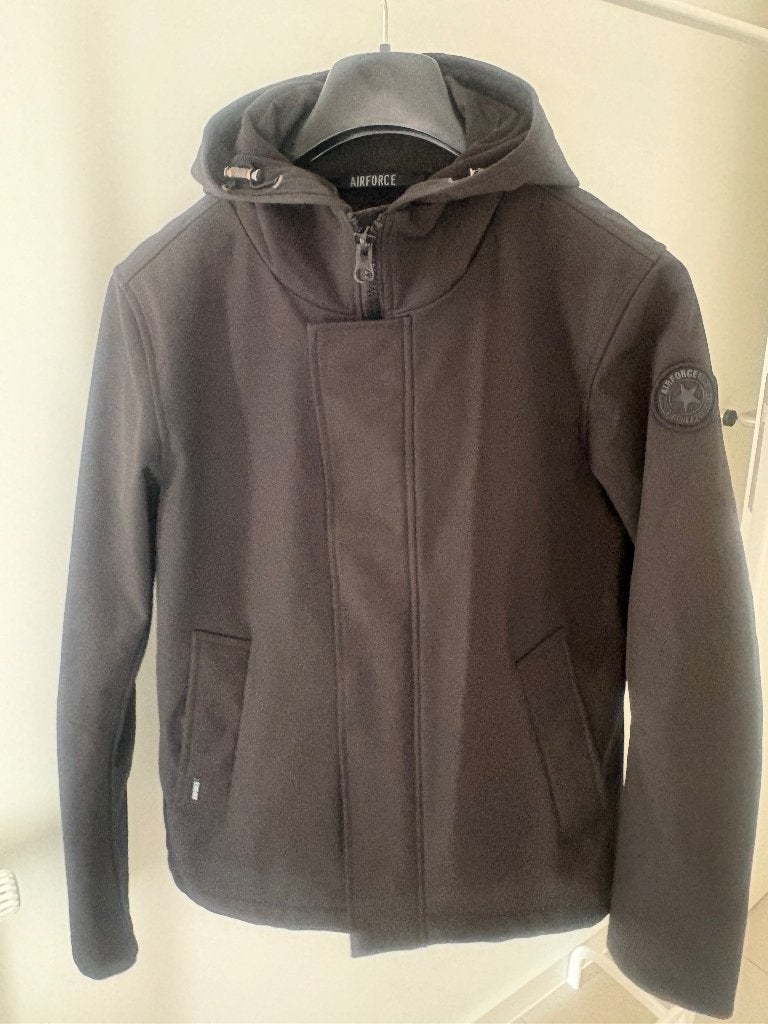 Airforce jas, Maat 48/50 (M), Zwart, Zo goed als nieuw, Air Force Italia