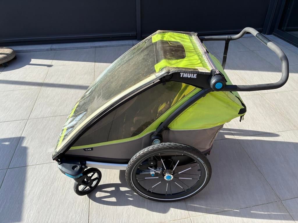 Thule Chariot Cab 2: fietskar voor twee kindjes, Fietsen en Brommers, Zo goed als nieuw, 2 kinderen, Ophalen, Overige merken