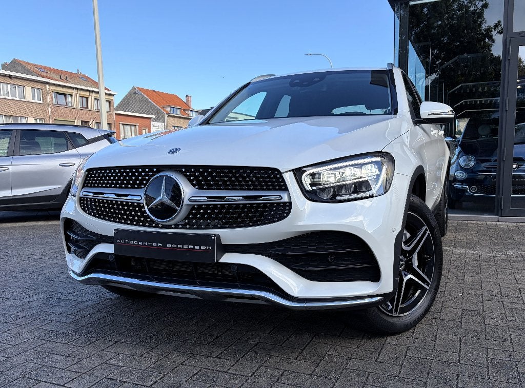 Mercedes-Benz GLC 300de AMG 4-Matic PHEV -CARPLAY-BURMESTER, Auto's, Automaat, 143 kW, Wit, Leder
