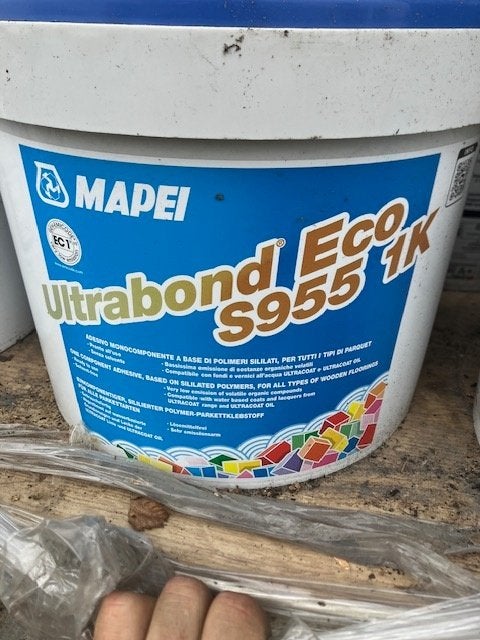 mapei lijm ultrabond, Ophalen
