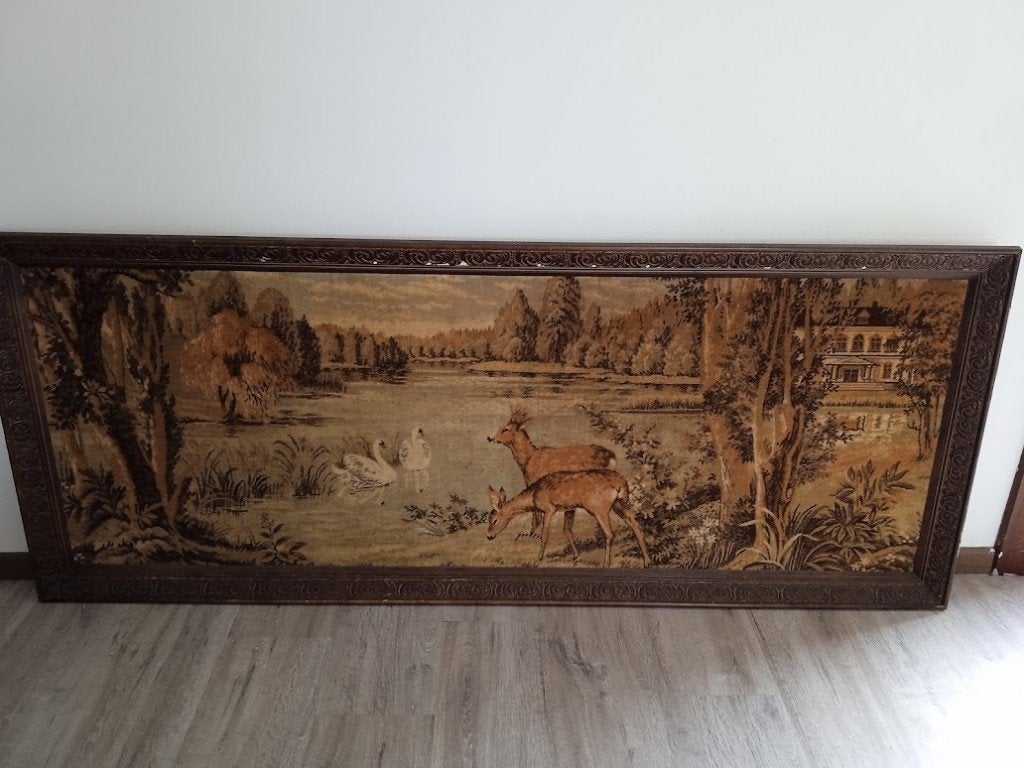 Grande tapisserie de 170 sur 70, Enlèvement