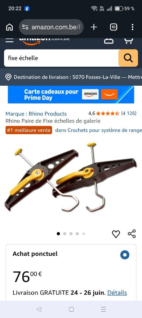 Fixe-échelle, Bricolage & Construction, Enlèvement, Neuf, Échelle