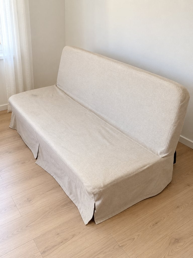 Canapé-lit IKEA NYHAMN 3 places – 140  200 cm, 90 cm, Beige, Enlèvement, Utilisé