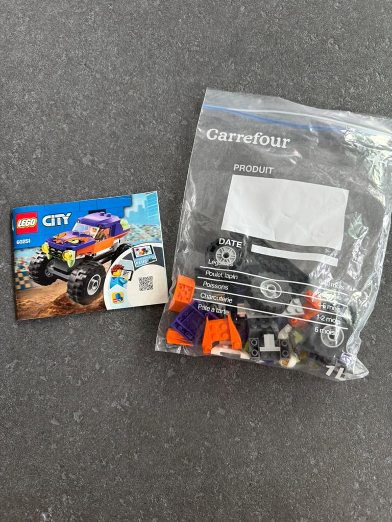 Lego City Monstertruck 60251, City, Lego, Compleet, Ophalen of Verzenden