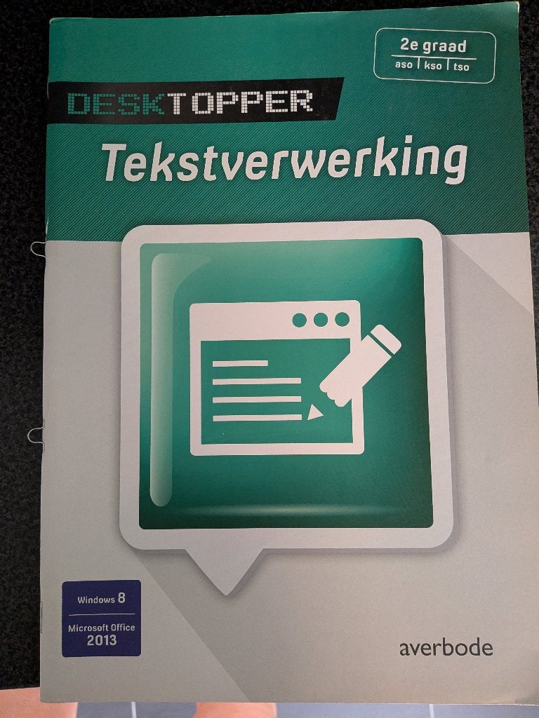Desktopper tekstverwerking aso 2 de graad, Boeken, Ophalen of Verzenden, ASO