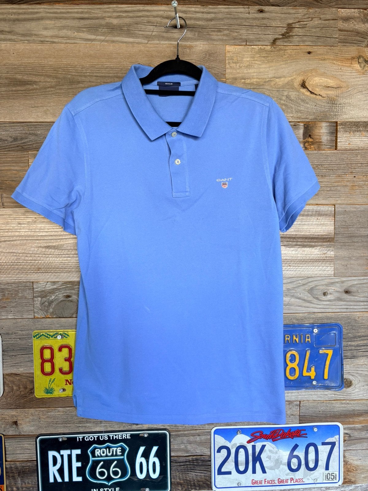 GANT Men's Regular Fit Shield Pique Polo Shirt Light Blue L, Vêtements | Hommes, Polos, Enlèvement ou Envoi, Comme neuf