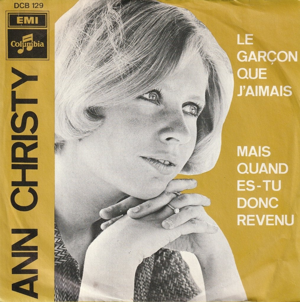 Ann Christy - Le garçon que j'aimais - Belpop, Cd's en Dvd's, Vinyl Singles, Gebruikt, 7 inch, Pop, Overige typen