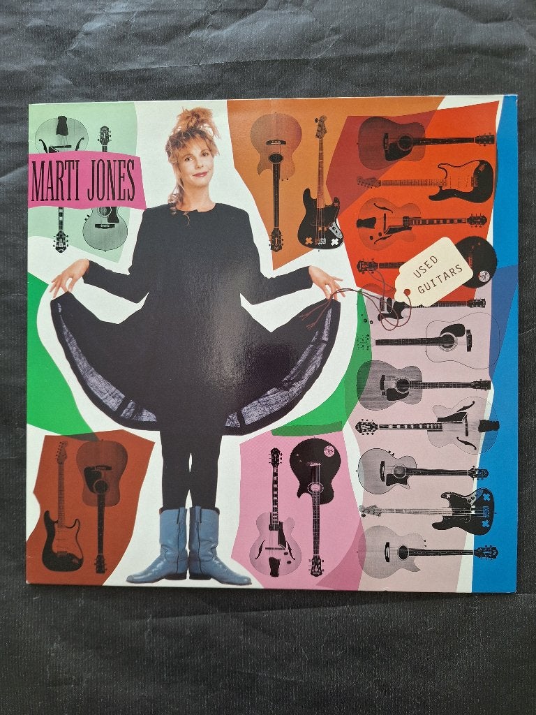 MARTI JONES "Used Guitars" poporock LP (1988) Topstaat!, LP, Ophalen of Verzenden, Zo goed als nieuw, Poprock