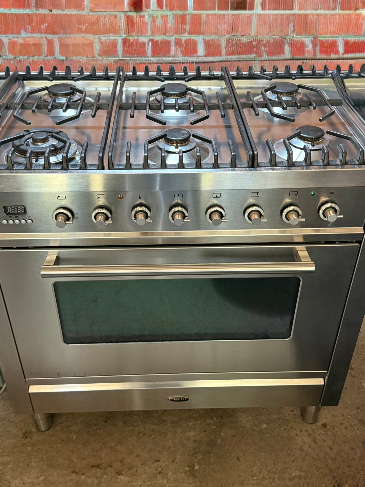 Boretti gasfornuis 90 cm RVS, Ophalen, Gebruikt, Energieklasse A of zuiniger, Gas