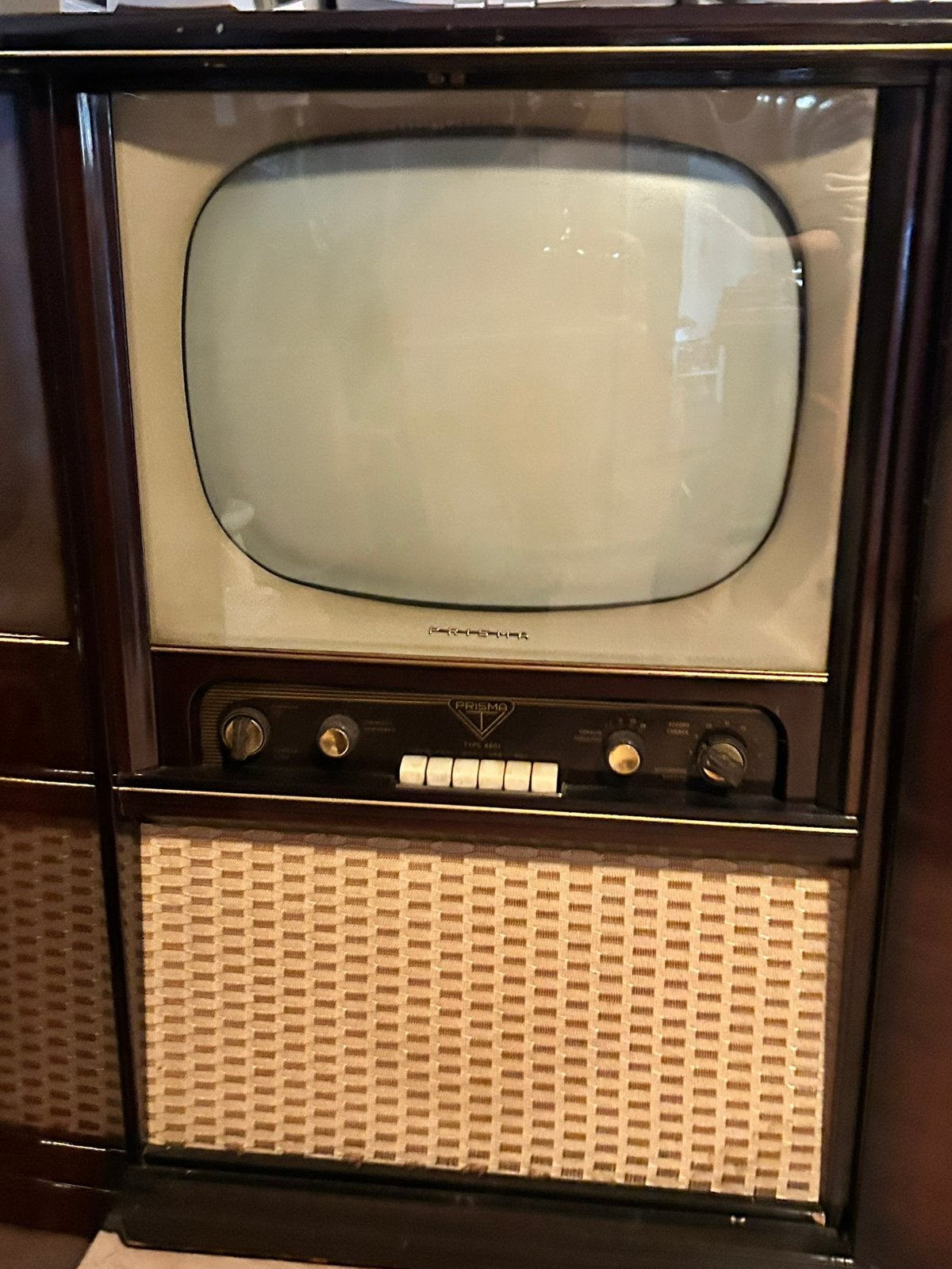 Vintage beeldbuis tv (CRT) - jaren 50 - werkende staat, Ophalen, Zo goed als nieuw