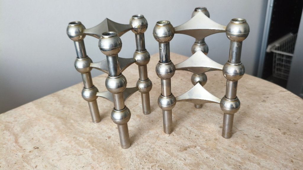 Vintage Werner stoff kaarsenhouder stoff nagel, Enlèvement, Utilisé