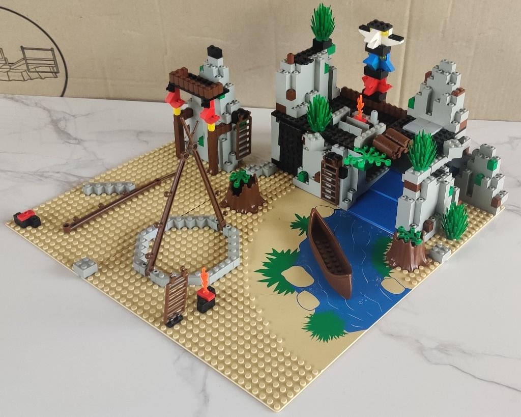 6766 LEGO Western - Indians Rapid River Village, Enlèvement ou Envoi, Utilisé, Ensemble complet, Lego