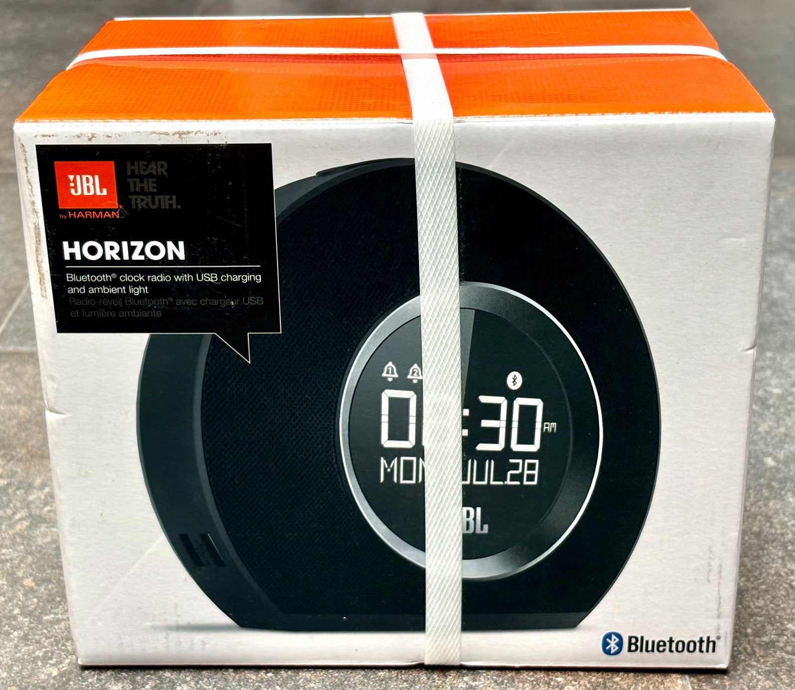 JBL Bluetooth klokradio met USB en verlichting, Huis en Inrichting, Woonaccessoires | Klokken, Ophalen, Nieuw, Digitaal, Wekker of Tafelklok
