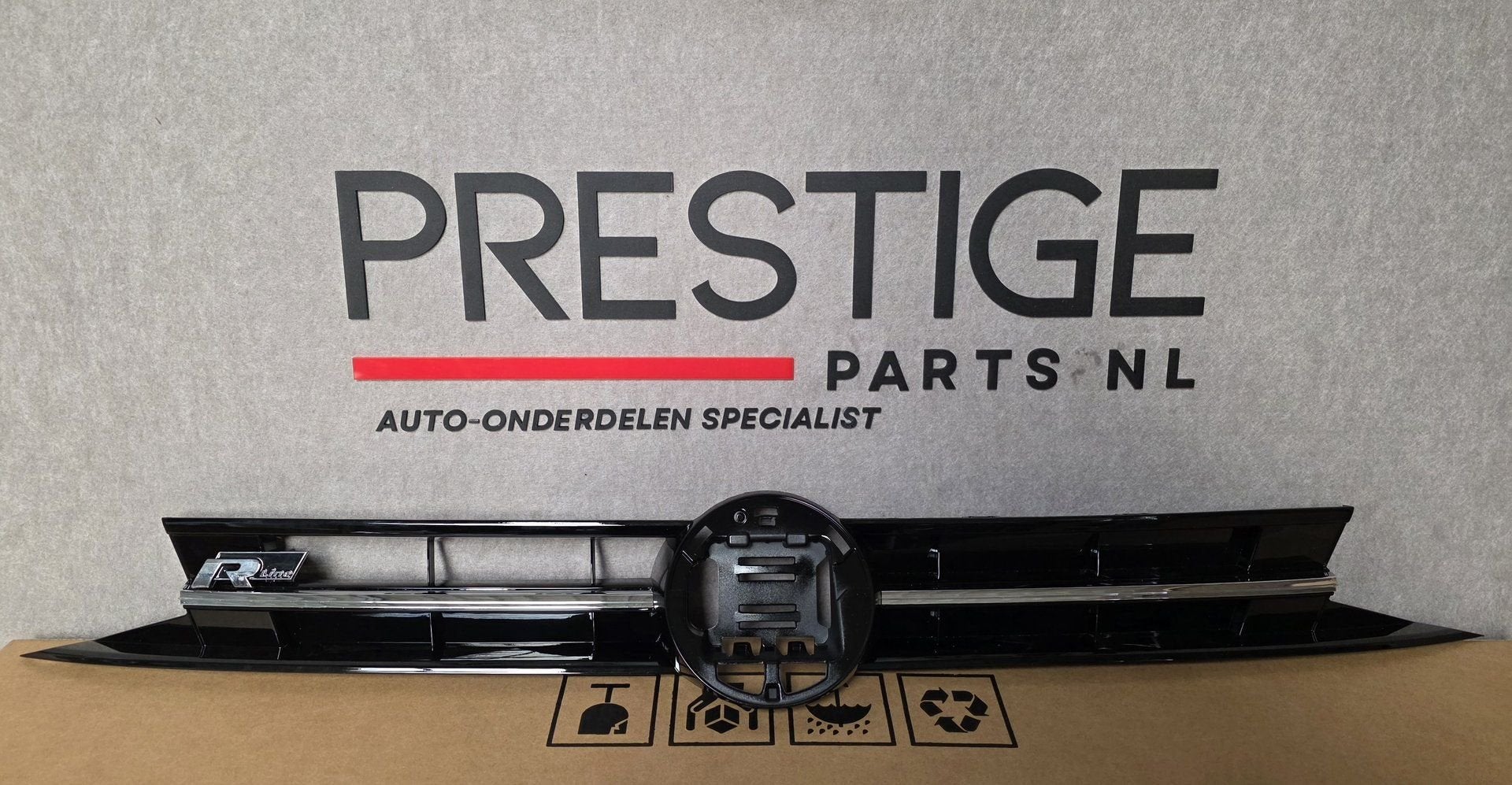 Grill VW Polo 2G R-LINE Grille HOOGLANS ZWART VOLKSWAGEN, -, Nieuw, Ophalen of Verzenden, -