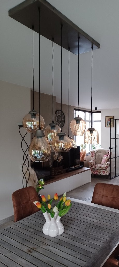 Kroonluchter, Huis en Inrichting, Lampen | Kroonluchters, Ophalen, Zo goed als nieuw, E27 (groot)