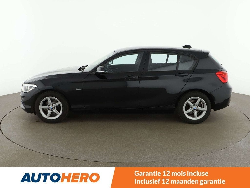 BMW 1 Serie 116 116i Sport Line (bj 2017), Auto's, BMW, 116 g/km, Gebruikt, Zwart, Zwart