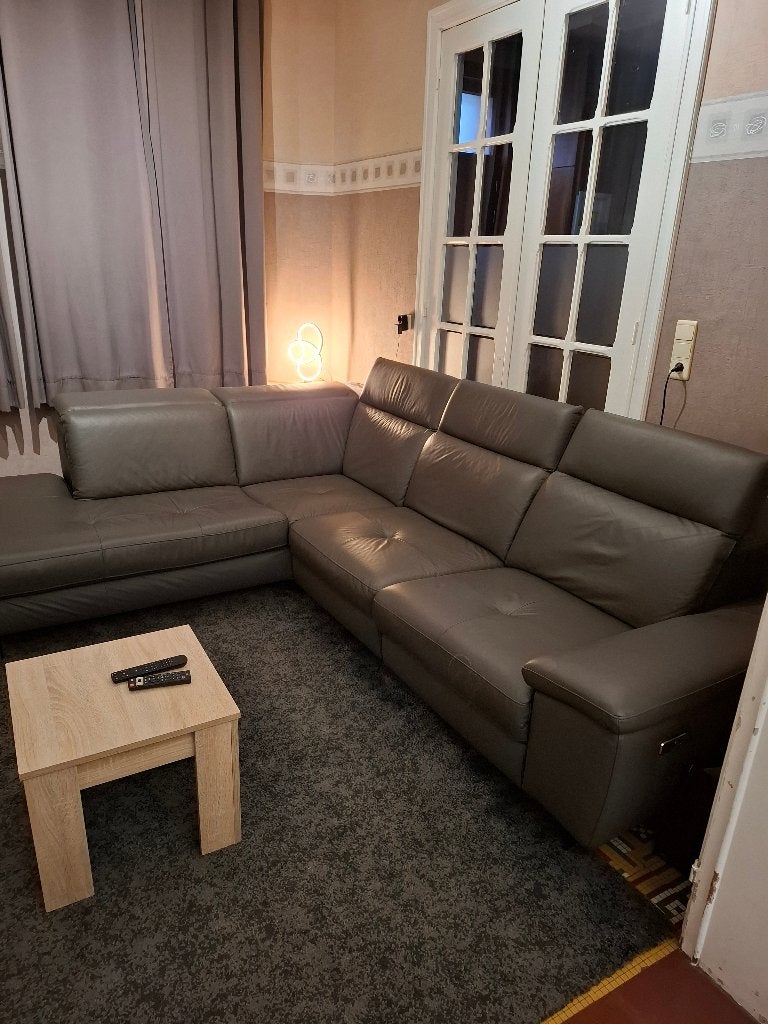 salon en cuire, Maison & Meubles, Canapés | Salons, 100 à 125 cm, 250 à 300 cm, Banc d'angle, Quatre personnes ou plus
