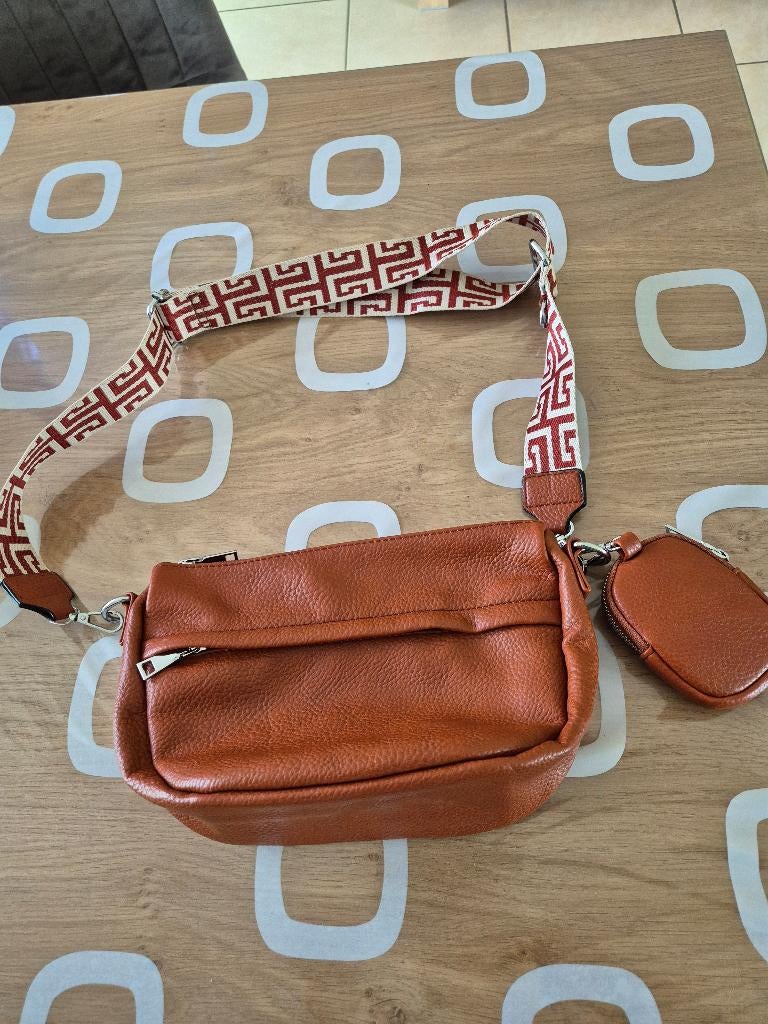 Handtas  met afneembare  schouderband, Enlèvement, Neuf, Brun, Sac à main