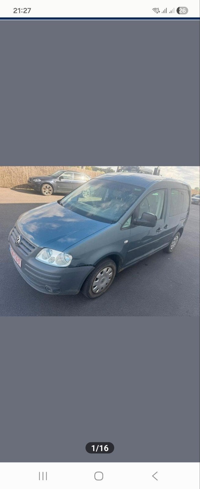 Vw Caddy 1.9 Tdi 5 zitplaatsen, Auto's, Voorwielaandrijving, 4 deurs, Bedrijf, Elektrische ramen