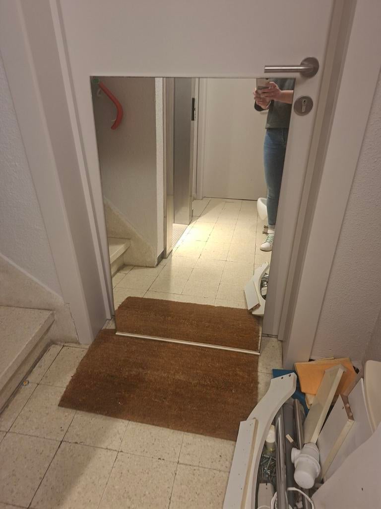 Spiegel breedte 63cm hoogte 102,5 cm, Huis en Inrichting, Ophalen, 100 tot 150 cm, Zo goed als nieuw, Rechthoekig