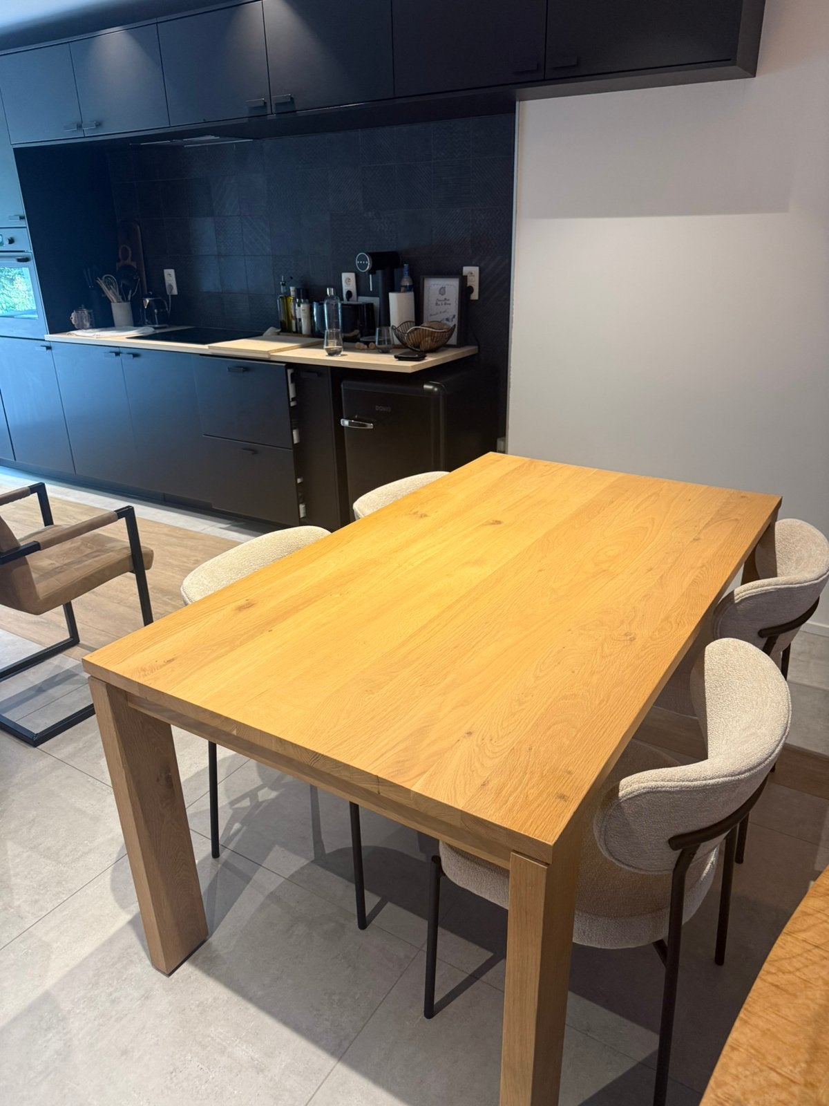 Table chene Ethnicraft, Maison & Meubles, 150 à 200 cm, Cinq personnes ou plus, Comme neuf, Enlèvement