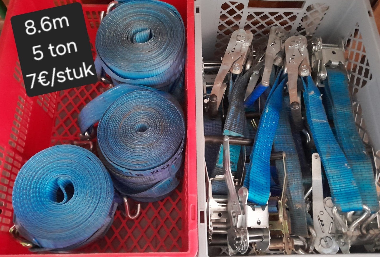 Spanband met trekker 7€/set, Ophalen