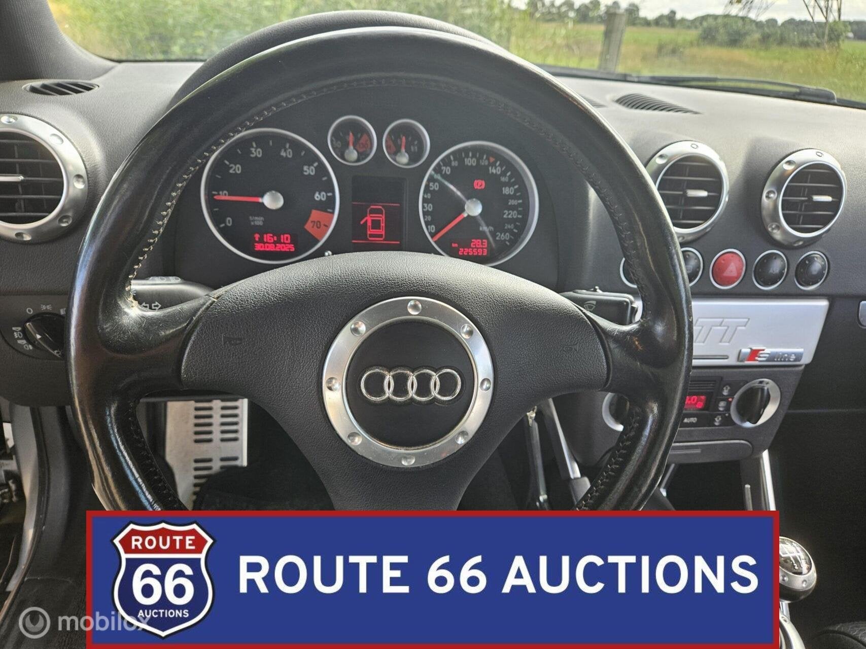 Audi TT | 1999 | Route 66 Auctions, Zwart, Bedrijf, Handgeschakeld, Audi