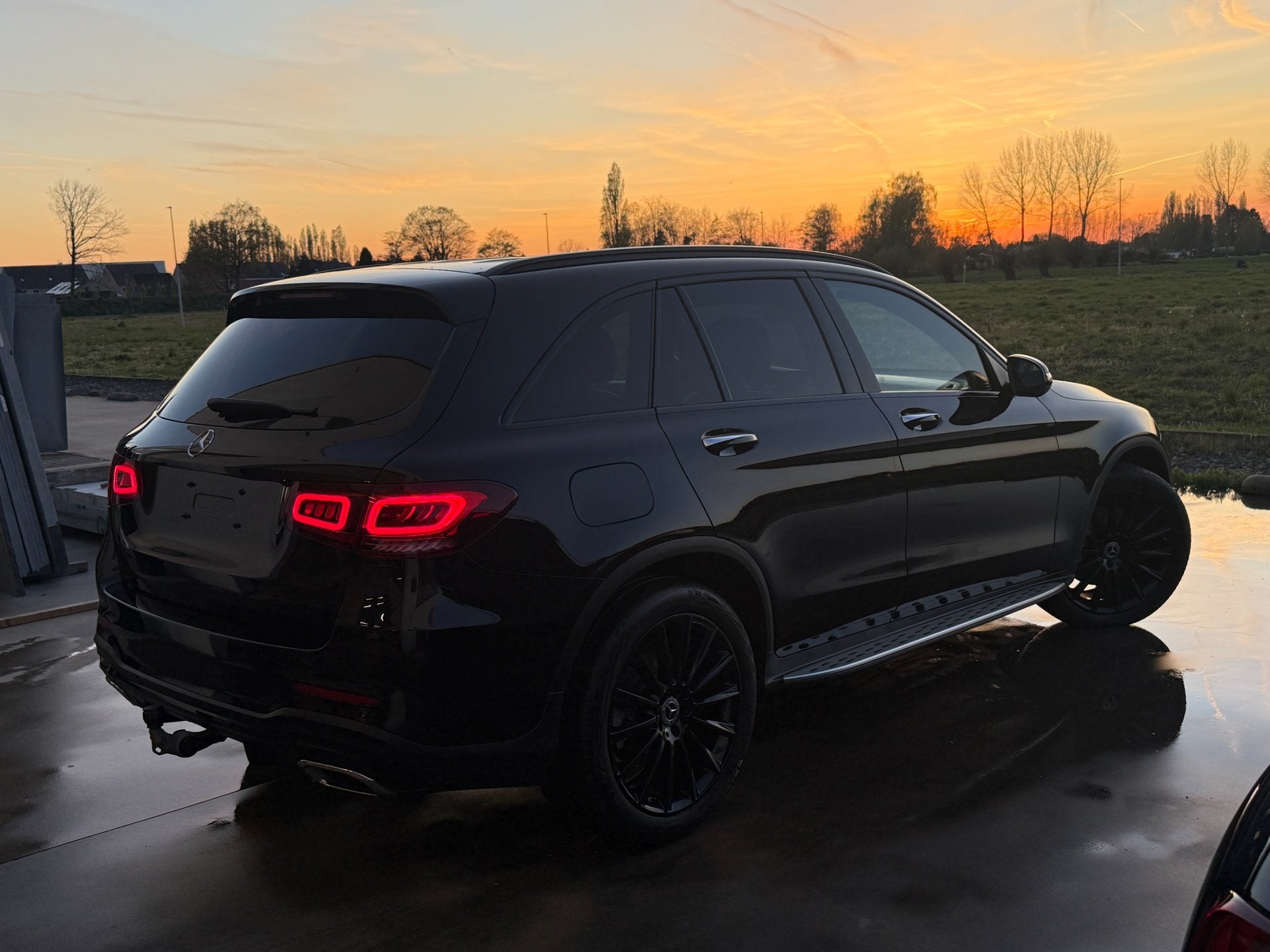 Mercedes GLC 300d 4MATIC AMG Line, Pano, Burmester 360 FULL, Auto's, Mercedes-Benz, Automaat, 245 pk, Gebruikt, Zwart