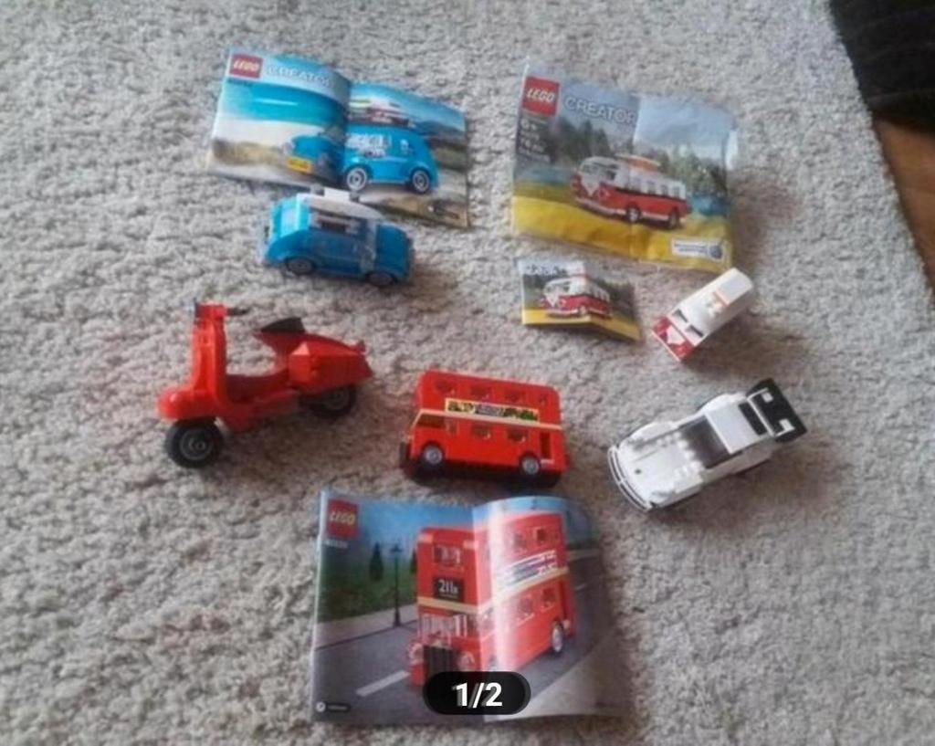 Lego voertuigen in mooie staat
40079 Vw T1 met geprint 2x2 t, Ophalen, Lego