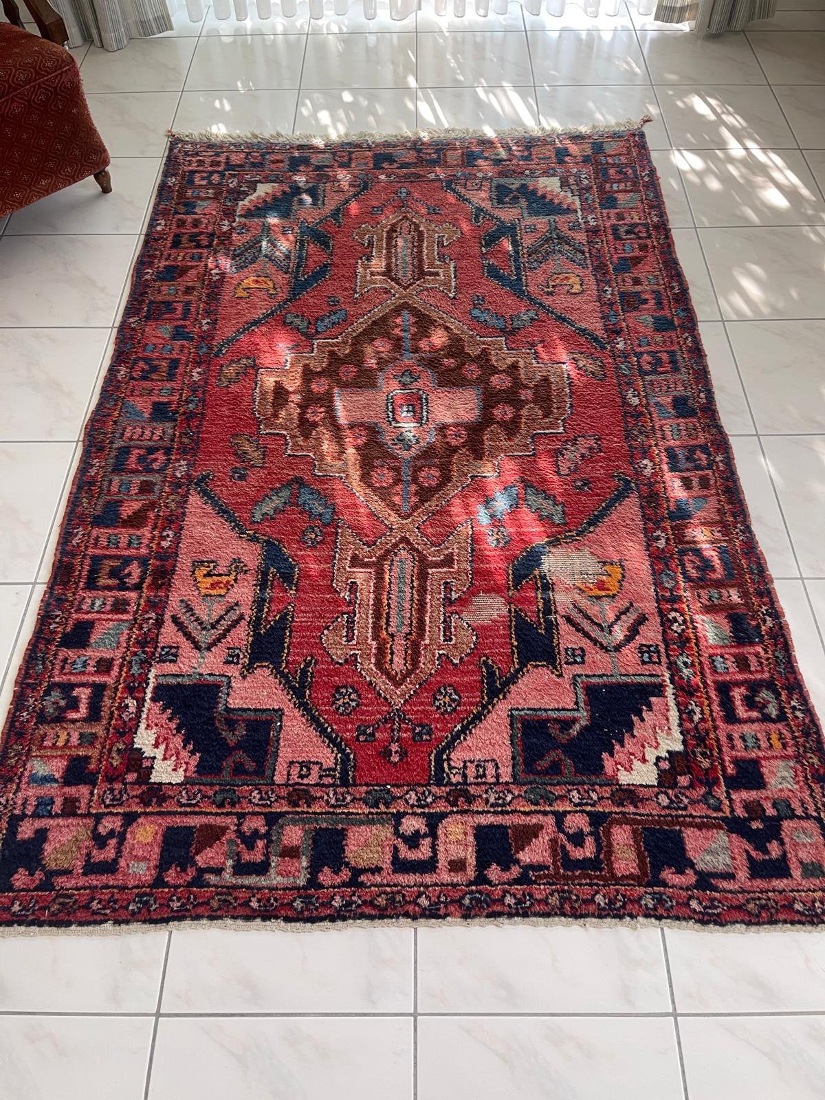Tapis oriental -, Rouge, 200 cm ou plus, 150 à 200 cm, Enlèvement
