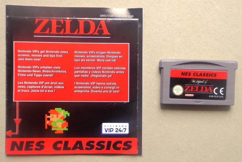 Zelda NES Classics voor de Gameboy Advance, Consoles de jeu & Jeux vidéo, Jeux | Nintendo Game Boy, Enlèvement ou Envoi, Utilisé