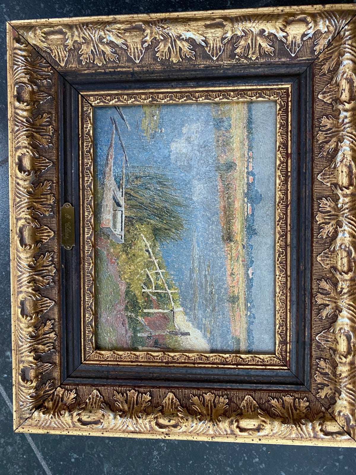Schilderij - reproduktie E. Claus, Antiek en Kunst, Ophalen