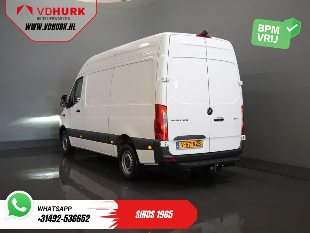 Mercedes-Benz Sprinter 317 CDI Aut. L2H2 3.5t Trekverm./ LED, Auto's, Automaat, Parkeersensor, Wit, Mercedes-Benz