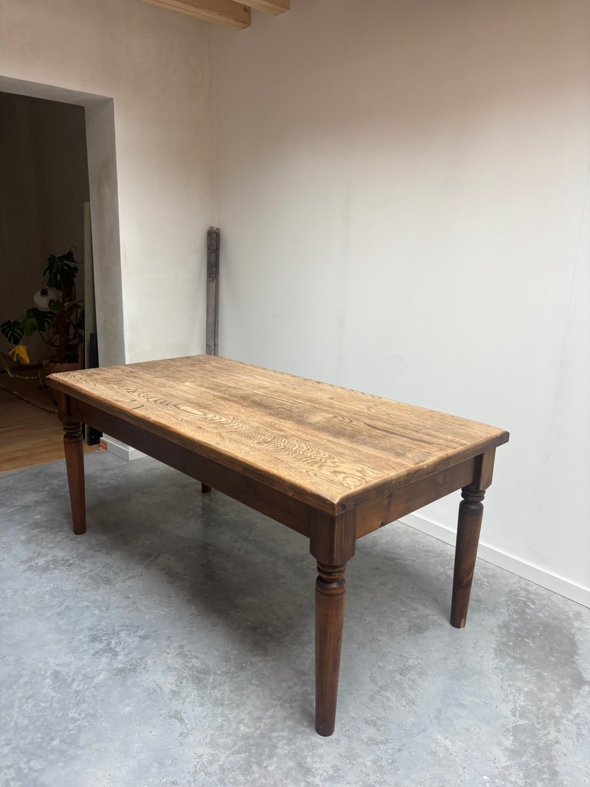 Houten kloostertafel, Ophalen, Gebruikt, Eikenhout, Vijf personen of meer