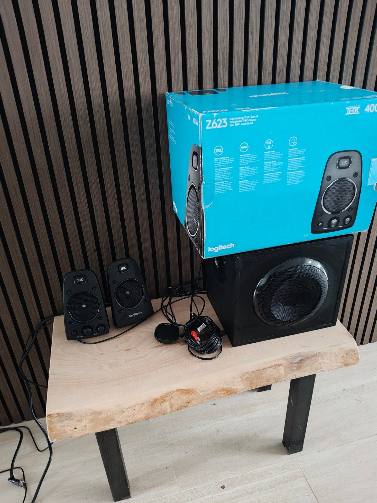 pc speakers of tv Logitech z 623 thx, Enlèvement ou Envoi, Comme neuf, Canal audio 2.1, Logitech