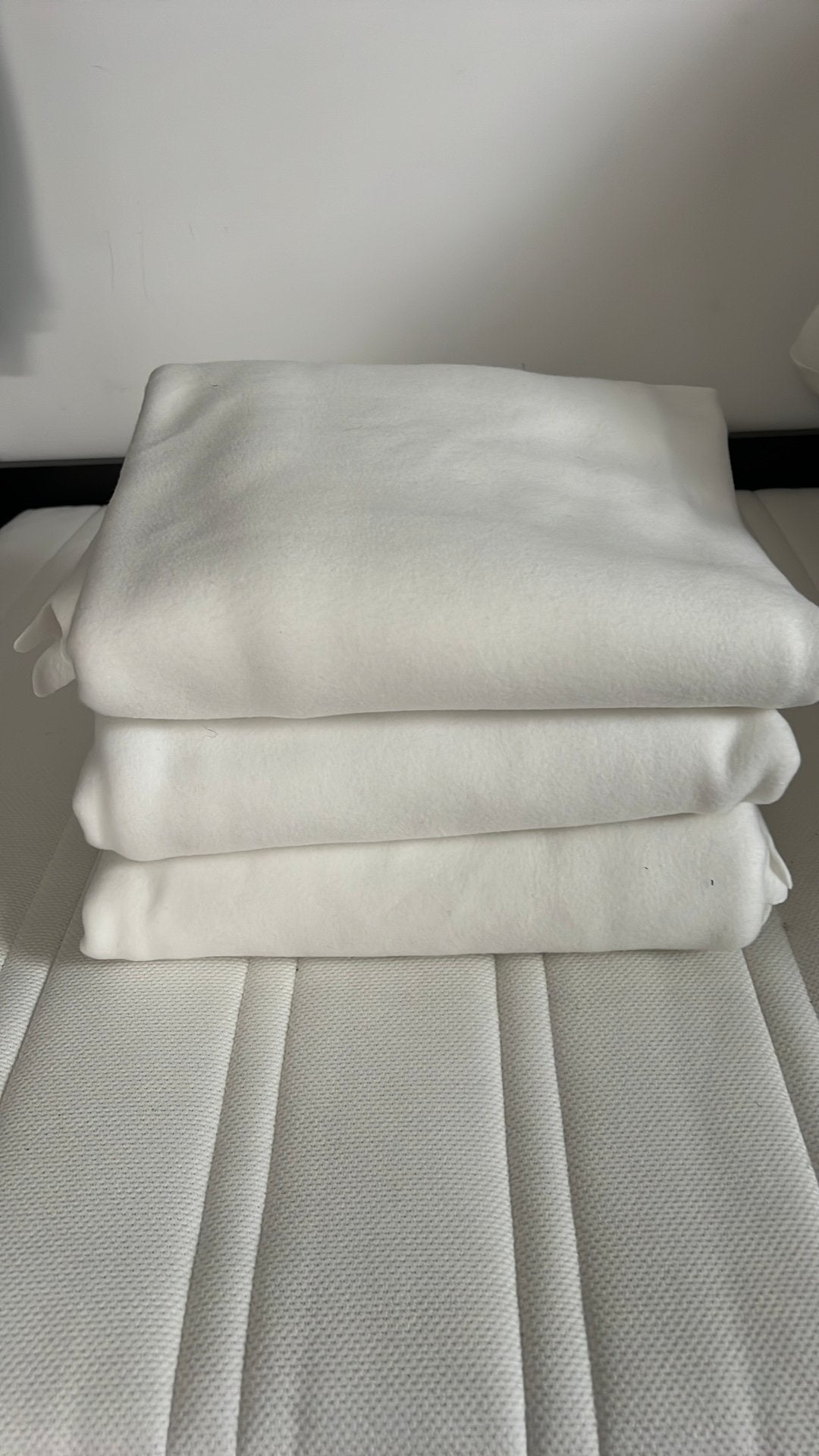 Set van 3 witte IKEA Polarvide fleecedekens (130x170 cm), Ophalen, Zo goed als nieuw