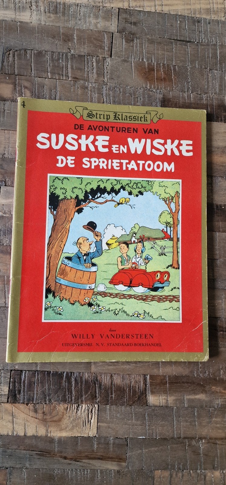 Suske en Wiske : de sprietatoom, Boeken, Ophalen