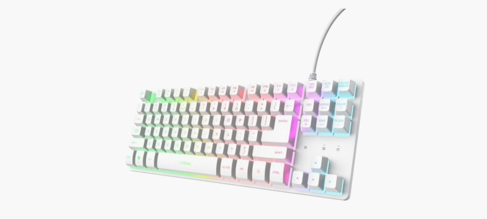 wit toetsenbord, Ophalen, Gaming toetsenbord, Zo goed als nieuw, Qwerty