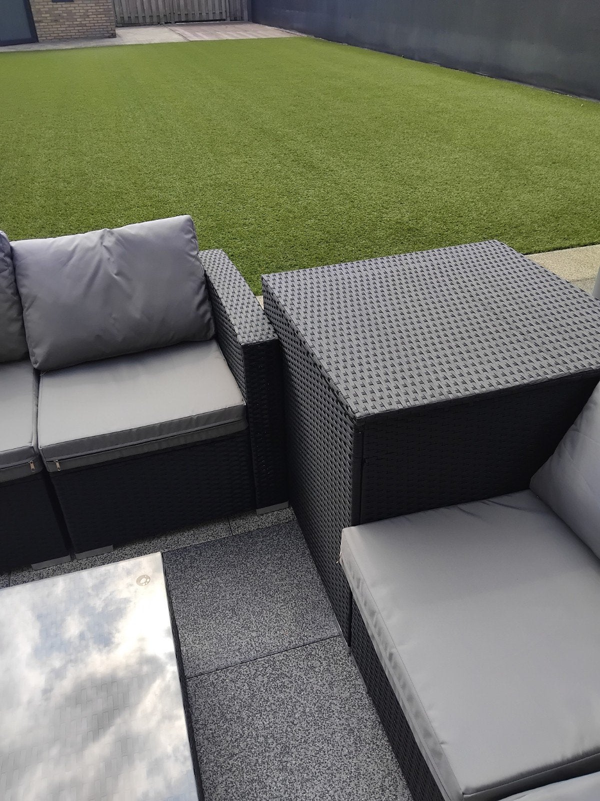 ensemble de salon, Jardin & Terrasse, Comme neuf, Synthétique, Sets de jardin, Enlèvement