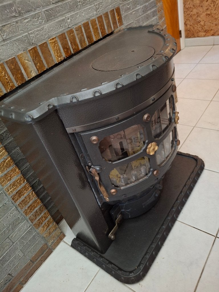 Kachel, Huis en Inrichting, Kachels, Ophalen, Gebruikt, Houtkachel, Vrijstaand