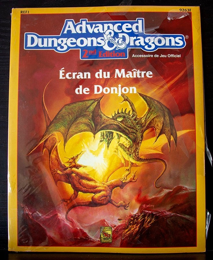 ADD Accessoires: Ecran du Maître+Feuilles-Dossiers TSR 1991, Hobby en Vrije tijd, Ophalen of Verzenden, Zo goed als nieuw, Overige soorten