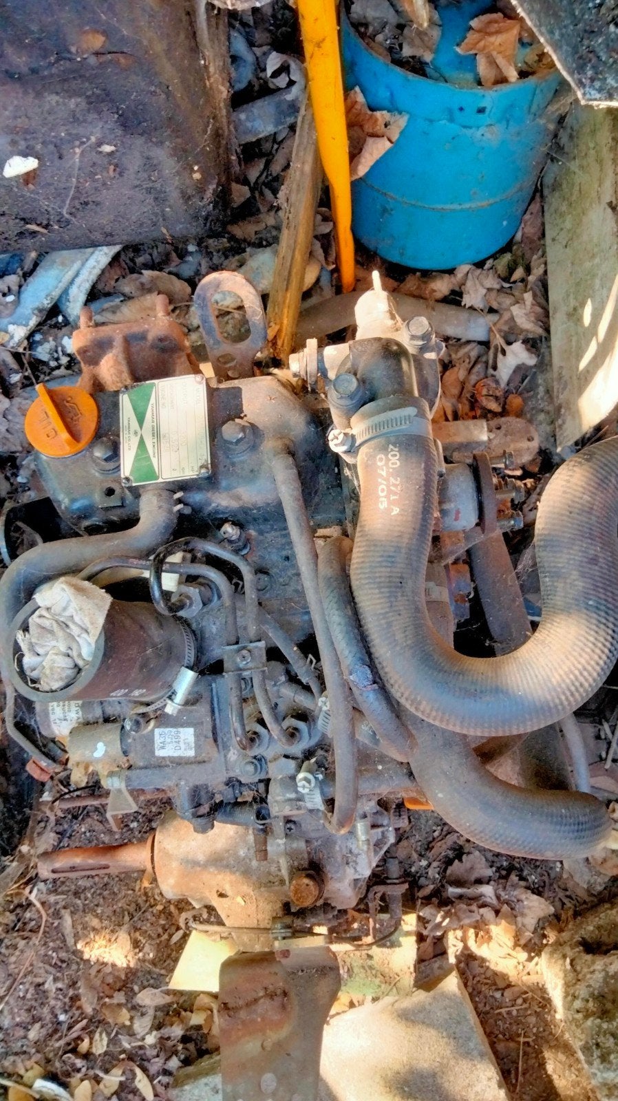 moteur yanmar 2cylindres diesel, Enlèvement, Utilisé