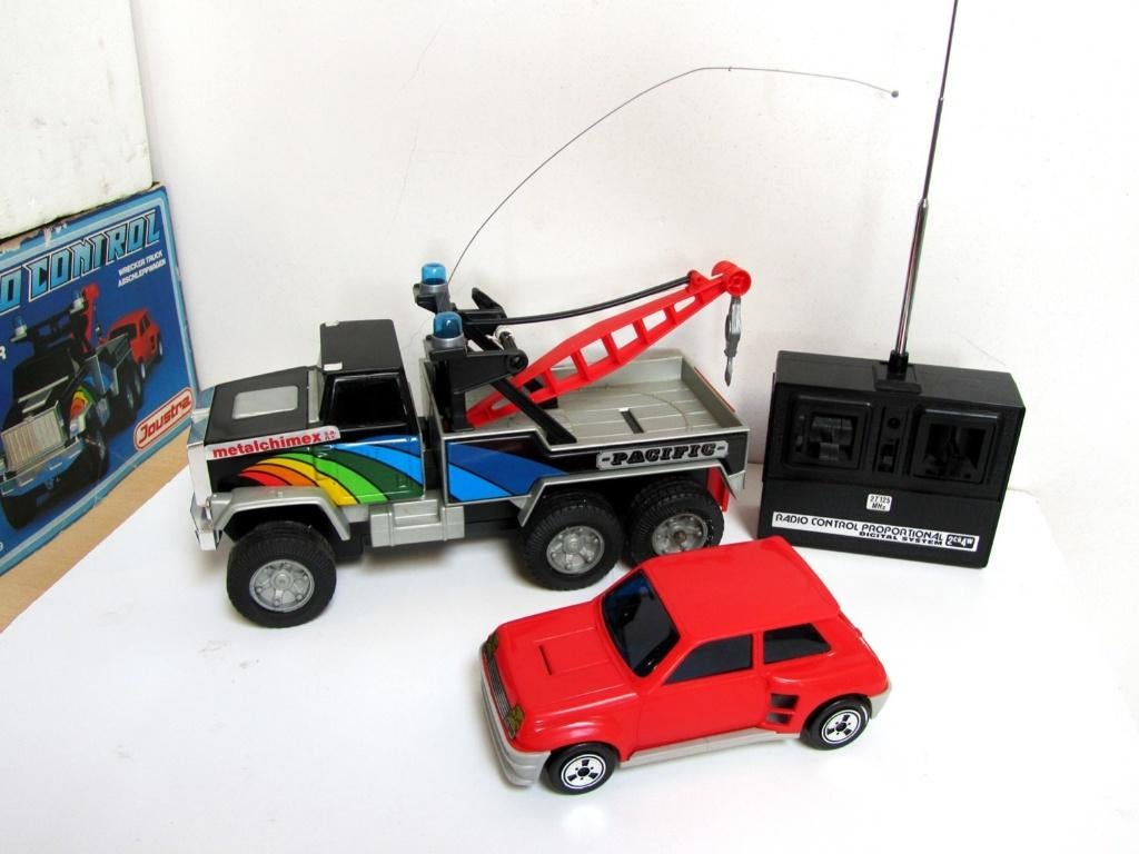 Radio Control Sleepwagen Truck + R5 Turbo Joustra Frankrijk, Zo goed als nieuw, Onderdeel, Overige schalen, Overige typen