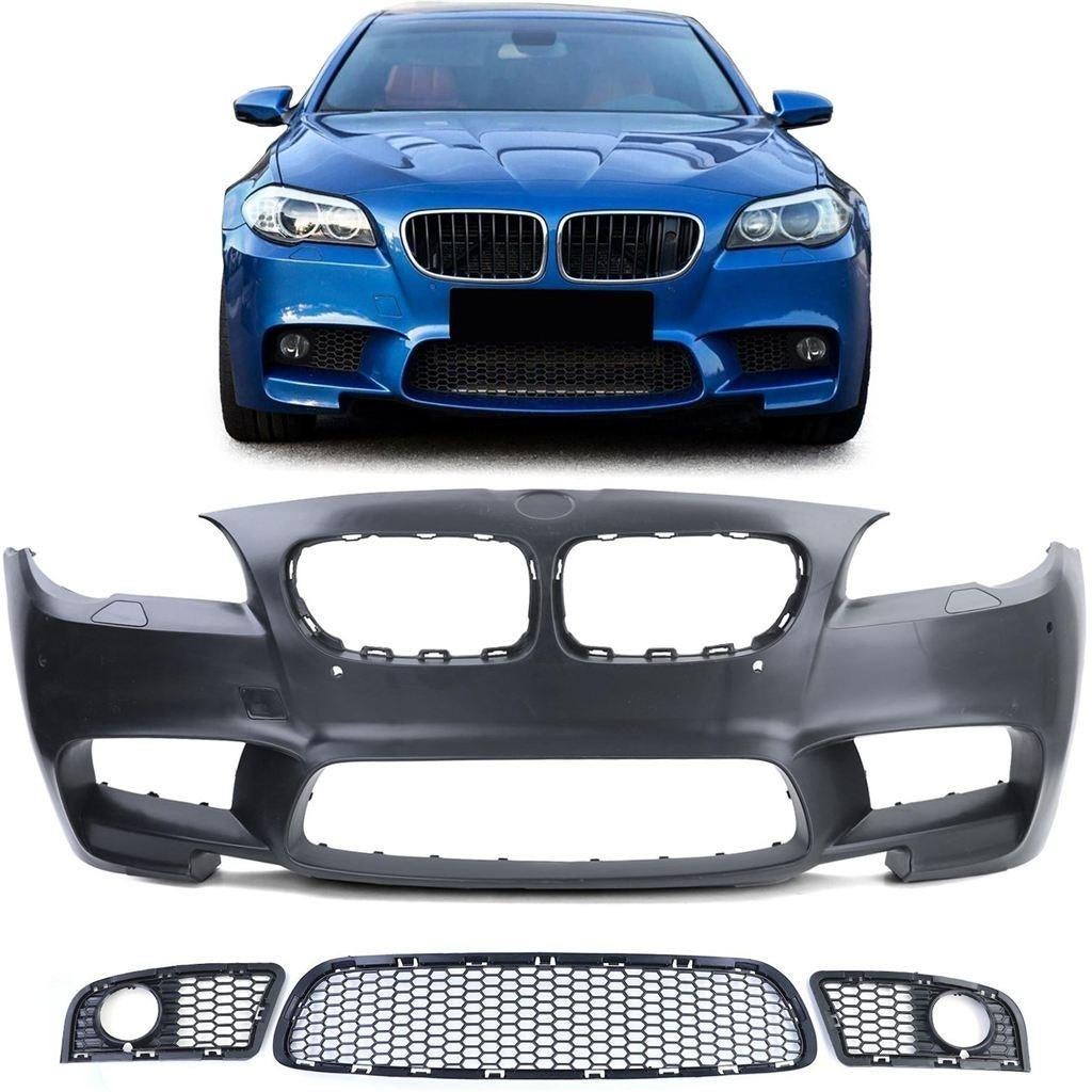 Voorbumper+ Grill M Pakket Look Voor Bmw 5 Serie F10 Met PDC, Envoi