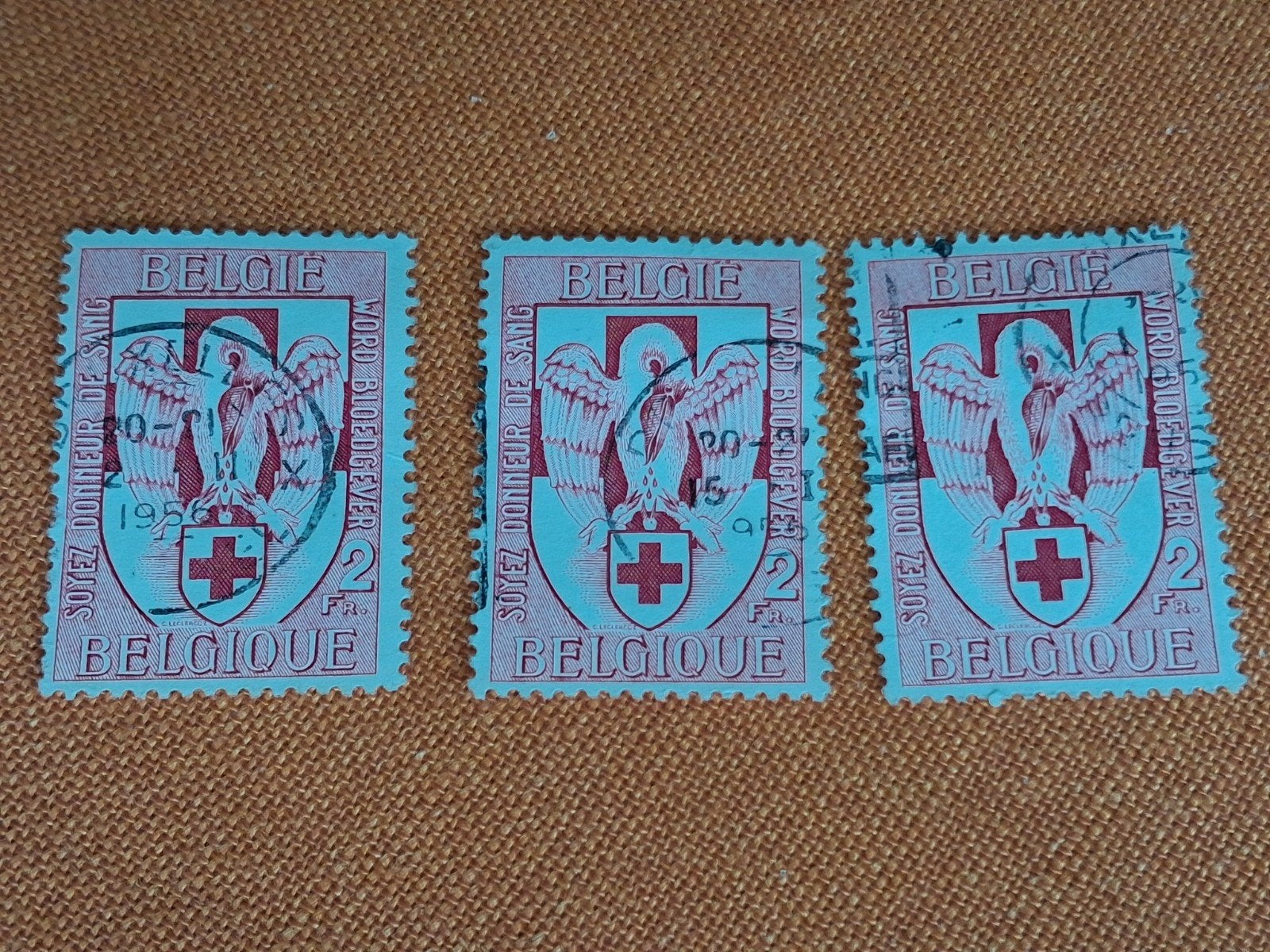 Belgische postzegels 1956 COB 986, Ophalen of Verzenden
