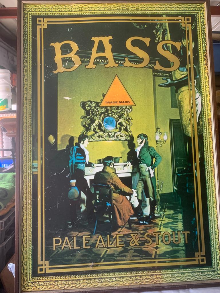 Poster en spiegel Bass - Pale Ale, Ophalen, Zo goed als nieuw
