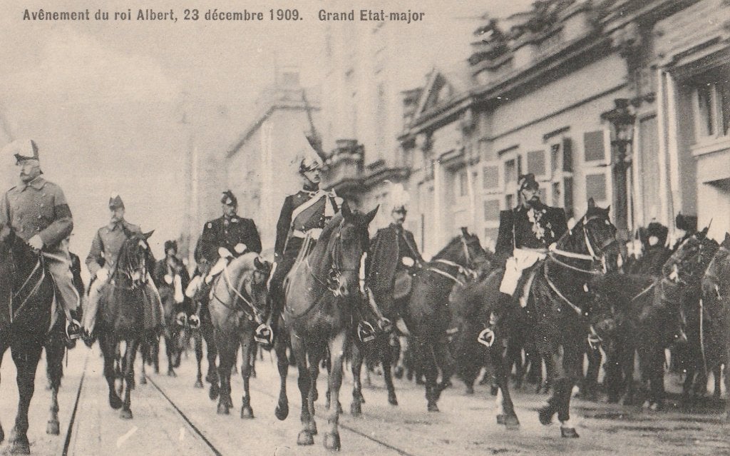 BELGISCH  KONINGSHUIS -  Troonsbestijging Koning Albert 1909, Verzenden, Ongelopen, Overige thema's